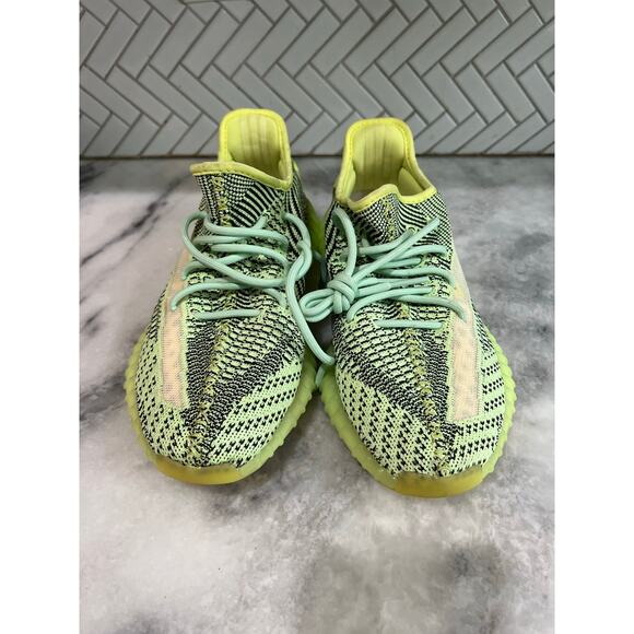 Adidas Yeezy Boost 350 V2 Yeezreel FW5191 Size 9.5 Non-Reflective Green Black main image 10